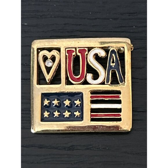 Lot of 13 Vintage & Non-Vintage Brooches/Pins Rhinestone & Enamel Accents Bling - Picture 6 of 14